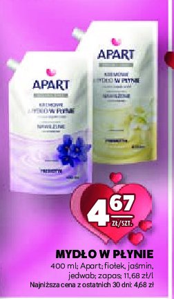 Mydło w płynie jaśmin + prebiotyk (zapas) Apart creamy care Apart natural promocja