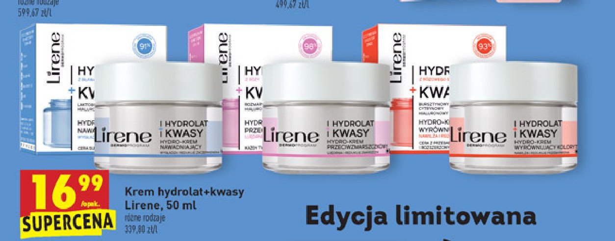 Hydro-krem przeciwzmarszczkowy do twarzy Lirene dermoprogram promocja