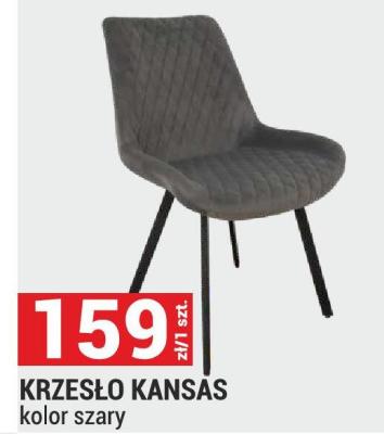 Krzesło KANSAS kolor szary promocja w Merkury Market