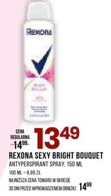 Antyperspirant spray Rexona Sexy Bright Bouquet, 150 ml promocja w Drogerie Natura