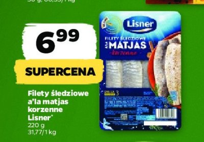 Filety śledziowe a'la matjas korzenny Lisner promocja