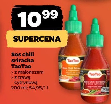 Sos sriracha z trawą cytrynową Tao tao promocja