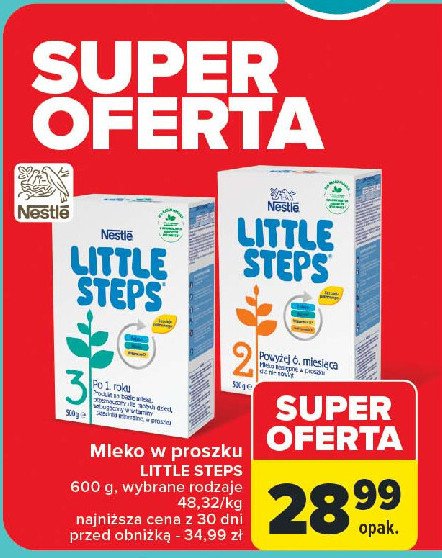 Mleko 2 Nestle little steps promocja w Carrefour Market