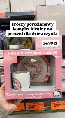 Komplet porcelanowy dwuczęściowy promocja w Biedronka