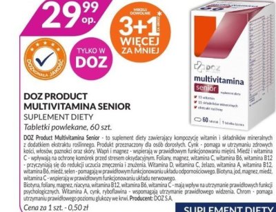 Suplement diety Multivitamina Senior promocja w DOZ.PL