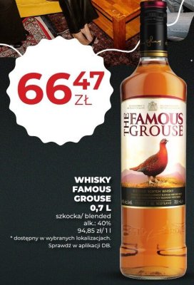 Whisky Famous Grouse szkocka/blended 0,7 L promocja w Duży Ben