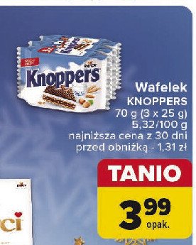 Wafelek Knoppers promocja w Carrefour