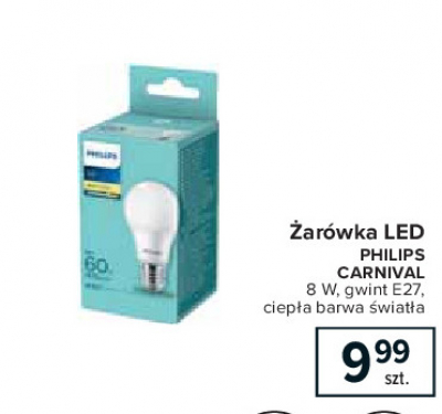 Żarówka led 8.5w e27 230v barwa ciepła warm glow Philips promocja