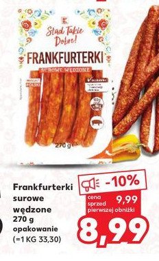 Frankfurterki wędzone surowe K-classic stąd takie dobre! promocja