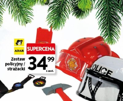 Zestaw policyjny / strażacki ADAR promocja w Intermarche