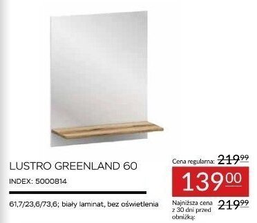 Lustro GREENLAND 60 promocja w Abra Meble