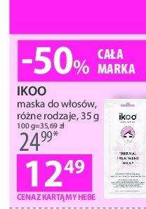 Maska do włosów thermal treatment wrap Ikoo infusions promocja