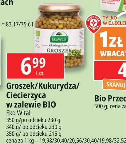 Kukurydza w zalewie Ekowital promocja