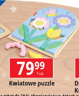 Puzzle kwiatowe Fisher-price promocja w Leclerc