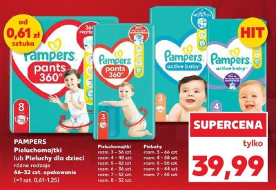Pieluchy dla dzieci różne rodzaje  promocja w Kaufland