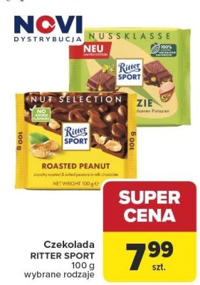 Czekolada RITTER SPORT 100 g, wybrane rodzaje promocja w Carrefour