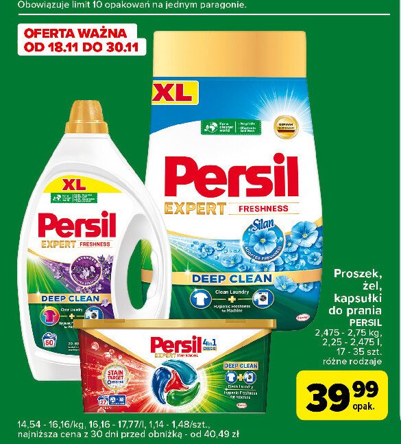 Żel do prania color lavender freshness Persil expert promocja w Carrefour Express