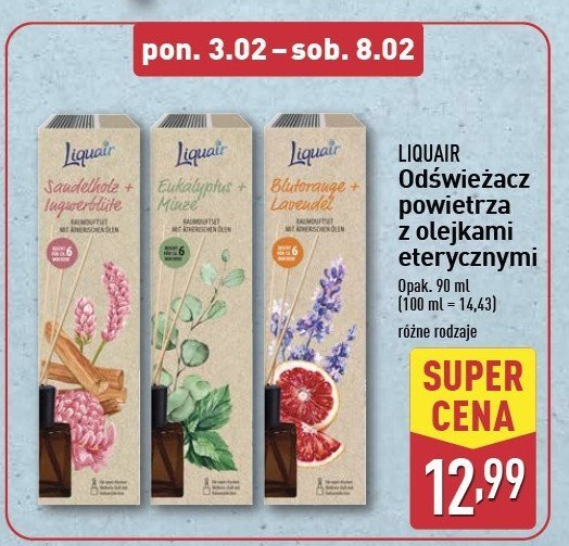 Odświeżacz powietrza eukalyptus LIQUAIR promocja w Aldi