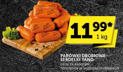 Parówki drobiowe serdelki Yang promocja w Euro Sklep