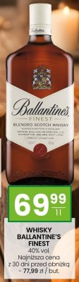 Whisky Ballantine's Finest 40% promocja w Twój Market