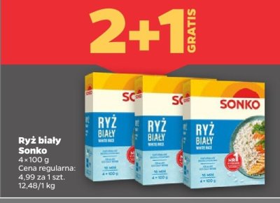 Ryż biały długoziarnisty Sonko promocja w Netto