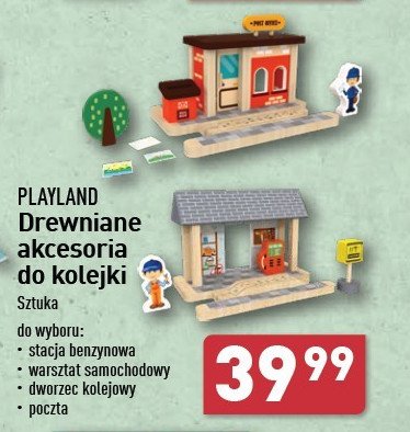 Stacja benzynowa drewniana Playland promocja w Aldi