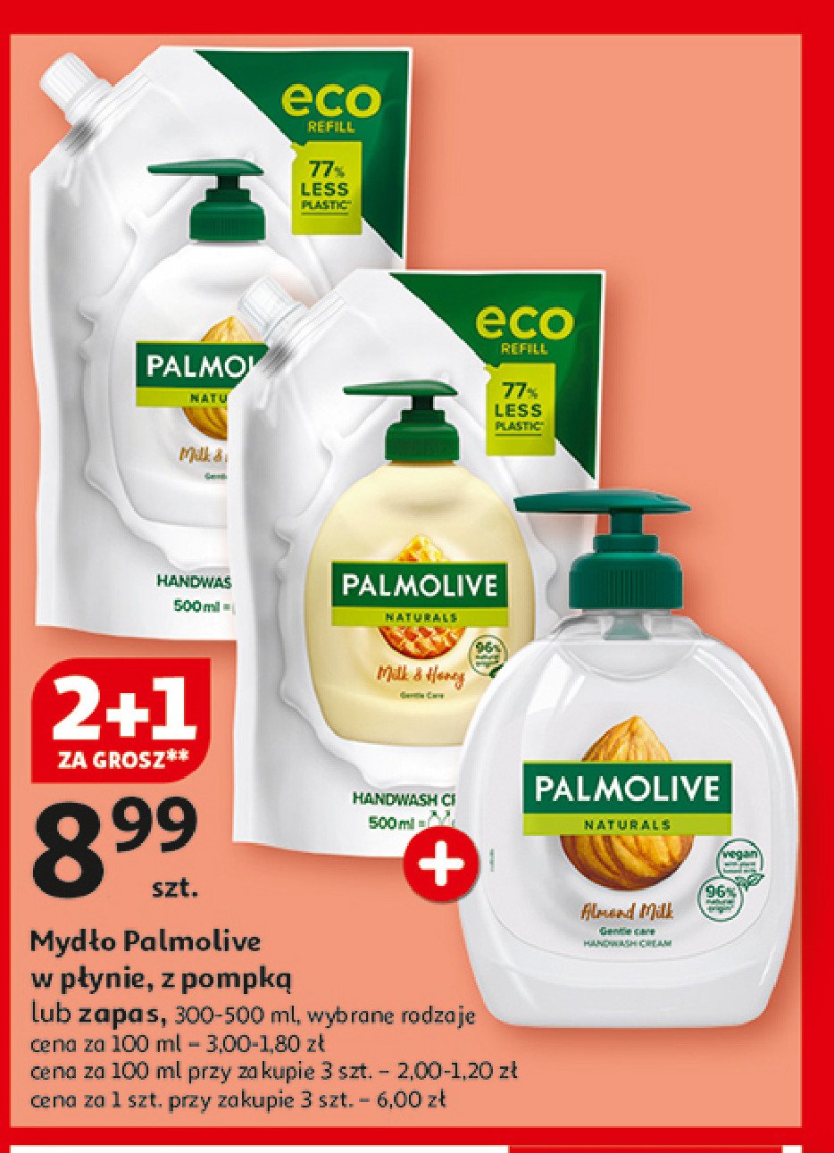 Mydło w płynie mleczko migdałowe Palmolive naturals promocja