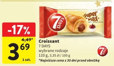 Croissant 7 DAYS wybrane rodzaje promocja w Intermarche