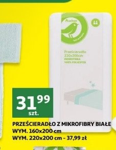 Prze艣cierad艂o 220 x 200 cm Auchan na co dzie艅 (logo zielone) promocja