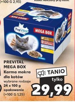 Karma dla kota cielęcina + królik + wołowina Prevital promocja