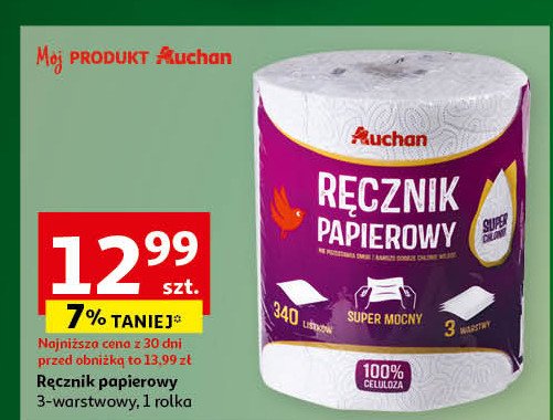 Ręcznik papierowy Auchan promocja w Auchan