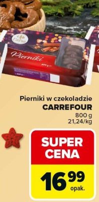Pierniki w czekoladzie CARREFOUR promocja w Carrefour Market