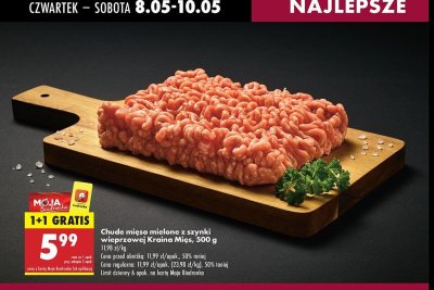 Mięso mielone z szynki wieprzowej chude Kraina mięs promocja