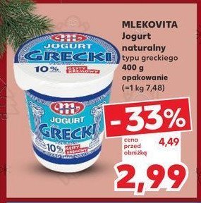 Jogurt typu greckiego Mlekovita promocja