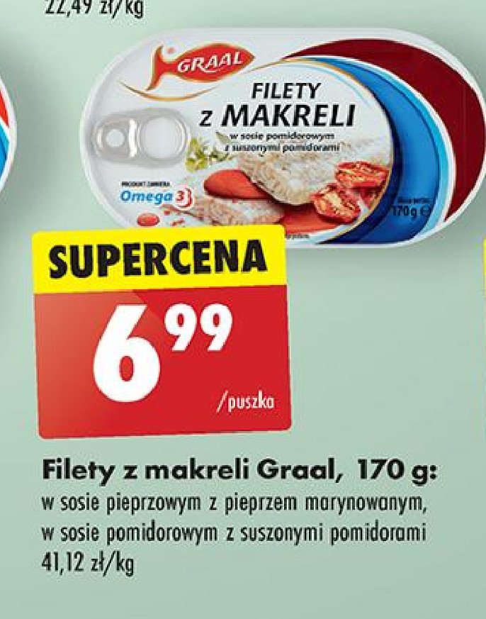 Filety z makreli w sosie pieprzowym z pieprzem marynowanym Graal promocja