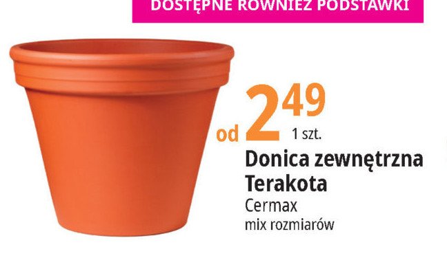 Donica terakota Cermax promocja