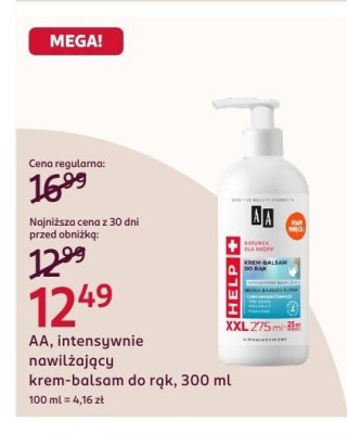 Krem-balsam intensywnie nawilżający do rąk, 300 ml promocja w Rossmann