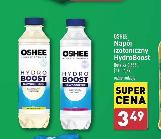 Napój nawodnienie lemon Oshee hydro boost promocja