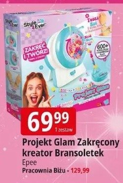 Projekt Glam Zakrećcony kreator Bransoletek promocja w Leclerc