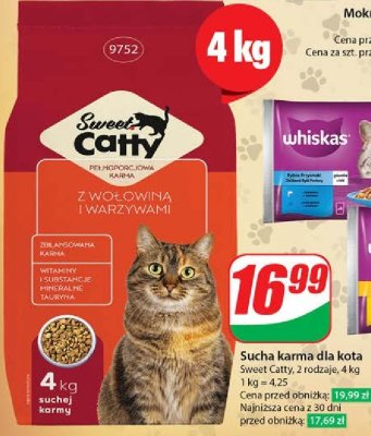 Karma dla kota z wo艂owin膮 i warzywami Sweet catty promocja