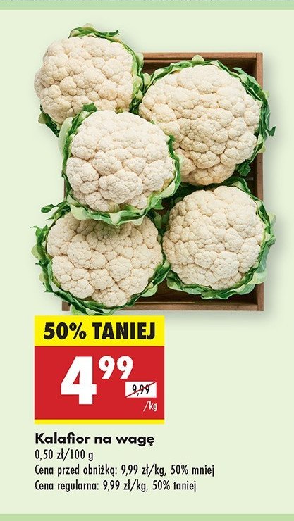 Kalafior promocja w Biedronka