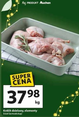 Królik dzielony, elementy promocja w Auchan