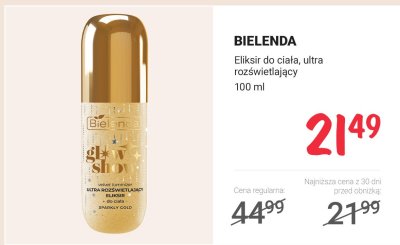 Eliksir do ciała ultra rozświetlający Glow Show promocja w Rossmann