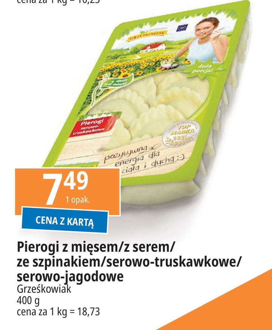 Pierogi serowo-truskawkowe Grześkowiak promocja w Leclerc