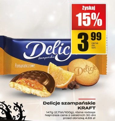 Delicje szampańskie Kraft promocja w Supeco