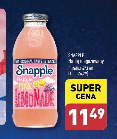 Lemoniada pink SNAPPLE promocja