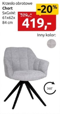 Krzesło obrotowe Chort promocja w Black Red White