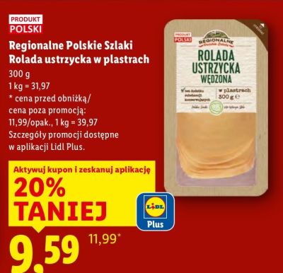 Rolada ustrzycka w plastrach promocja w Lidl