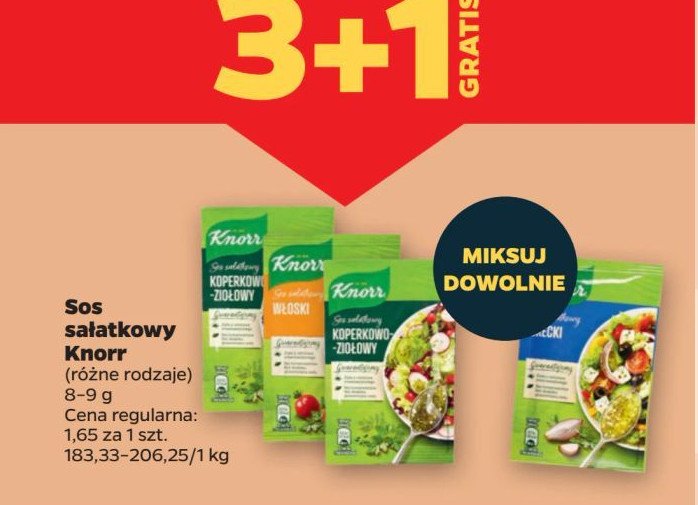 Włoski Knorr sos sałatkowy promocja