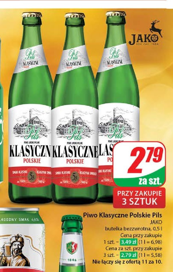Piwo Klasyczne polskie pils promocja